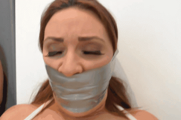 She Is Almost Gagging On Her Gag