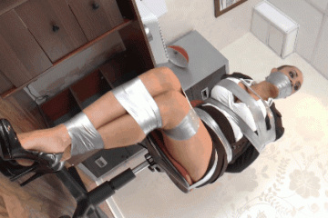 Secretary Tied Up In High Heels
