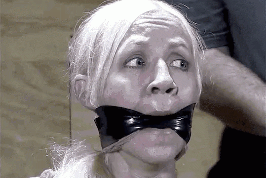 Blonde-BDSM-Milf-Hooded