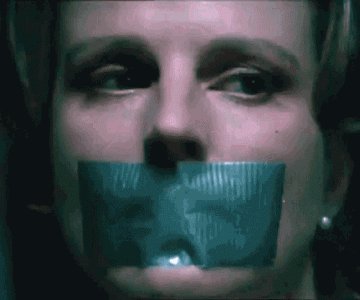 Tape gagged woman gifs