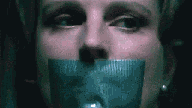 Tape gagged woman gifs